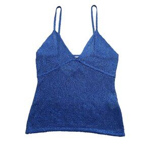 Asta Resort Carolina Camisole in Midnight Blue Sequin
